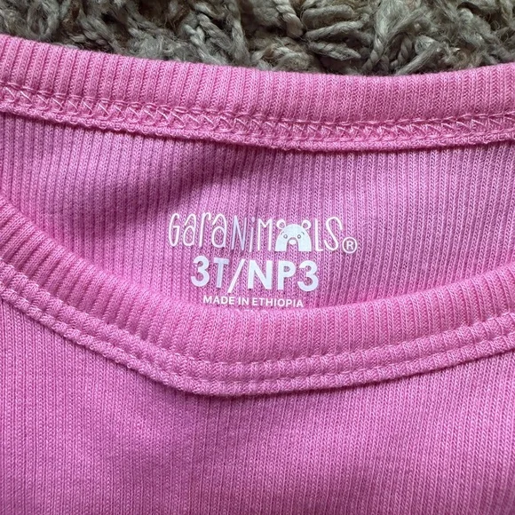 NWT *Set of 2* Girls Garanimals Tank Tops; Pink/White; Size 3T - Picture 5 of 8